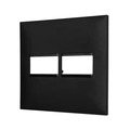 Placa Espelho Tomada Legrand Pial Plus+  1+1 Posto 4x4  Preto  618511pt