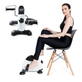 Mini Bike Ergométrica Portátil Relaxshop para Exercícios Braços e Pernas Pro Branca