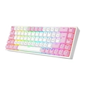 Teclado Mecânico Gamer Redragon Castor RGB Switch Azul USB Removível Branco - K631W-RGB