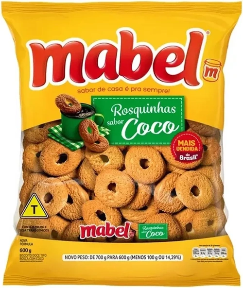 Rosquinhas De Coco Mabel 600g