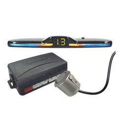 Sensor De Estacionamento Roadstar Rs308br Com 4 Sensores e Display Indicador De Distancia Prata