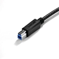 Cabo para Impressora e Hd Externo Usb a 3.0 Macho para Usb b 3.0 Macho 28awg Puro Cobre 2 Metros - Puabm3-2