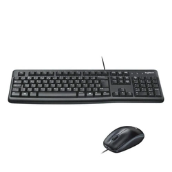 Kit Teclado e Mouse Logitech Mk120 Preto Usb Padrão Abnt2 - 920-004429