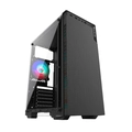 Gabinete Gamer Bluecase BG030 Lateral de Vidro Preto  BG030GCASE