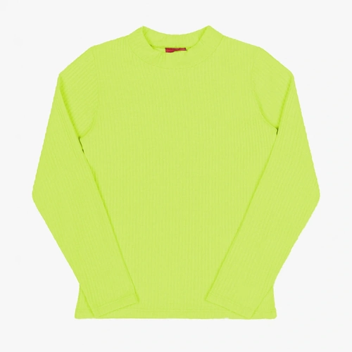 Blusinha Manga Longa Malha Canelada Romitex - Feminina