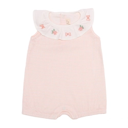 Macacão Regata Babado Suedine Feminino - Cachorrinhas