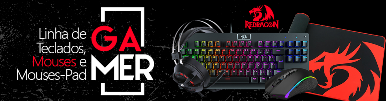 Linha de Teclados, Mouses e Mouse Pad Gamer