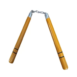 Nunchaku Com Rolamento Kung Fu Karatê - (Madeira)