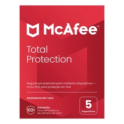 Total Protection Mcafee 5 Dispositivos 1 Ano Esd - Mtp0alnr5