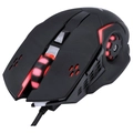 Mouse Gamer Galatica 2400 Dpi Led Vermelho Cabo Usb 1.8 Metros Trançado