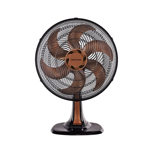 Ventilador De Mesa Bronze Turbo 40cm 6 Pas Oscilante Ventisol 127v