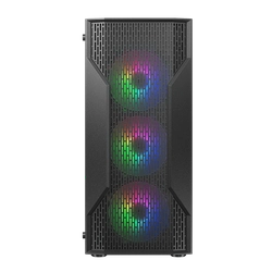 Gabinete Gamer Cougar MX110 RGB, Mid-Tower, Janela Lateral, 4 Fans RGB, Preto - 382BD20.0001