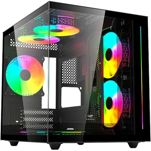 Gabinete Gamer C3tech Aquarius Mt-g810 Sem Fans Preto