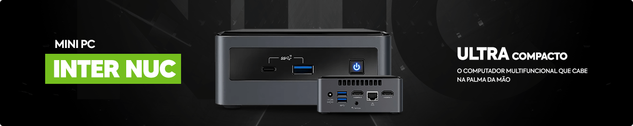 Mini PC Inter Nuc - Ultra Compacto o computador multifuncional que cabe na palma da mão.