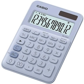 Calculadora de Mesa 12 Dígitos Com Cálculo de Horas e Big Display Ms-20uc-lb-n-dc Azul Claro