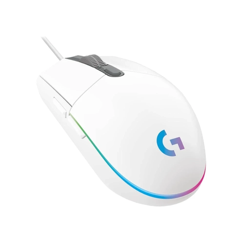 Mouse Gamer Logitech G203 Lightsync RGB 8000Dpi Branco