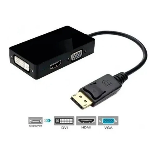Adaptador Displayport P/ Vga/hdmi/dvi (24+5) (3 Em 1) Ref. Fy-672