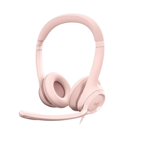 Headset Logitech H390 Rosa Estéreo Usb - 981-001280-v