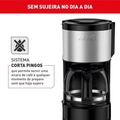 Cafeteira Elétrica Arno Perfectta Inox 600ml Jarra De Vidro 127v