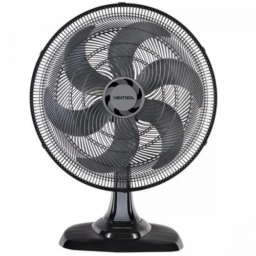 Ventilador De Mesa Ventisol Turbo 6 50cm Preto 127v