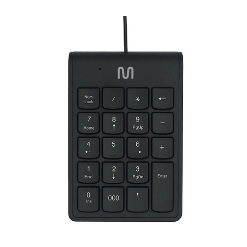 Teclado Numérico Multilaser Tfn100, Com Fio, Usb, Cabo de 120cm, Com Tecla 000, Preto - Tc227