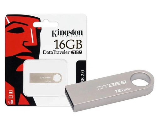Pen Drive Usb 2.0 Kingston Dtse9h/16gbz Datatraveler Se9 16gb Prata
