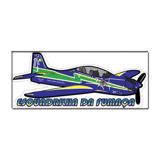 Adesivo Avião Tucano T-27 - EDA (Externo)