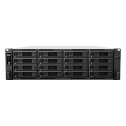 NAS Synology Rackstation 16 baias RS4021xs+ 3U (Xeon D-1541, 16GB DDR4, 4x 1GbE e 2x 10GbE LAN, 2x PCIe x8, sem discos)
