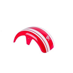 Paralama Dianteiro Para Scooter Eletrica Hawk X7/x8 Red/ Faixa White