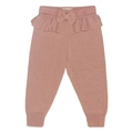 Calça com Laço e Babado Tricot Feminina - Rosa