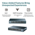Switch 8 Portas Gigabit de Mesa 10/100/1000 Mbps Tl-sg108 Smb