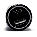 Carregador Veicular C/ 1 Usb + 1 Type-c 2.1a 30w Mod. Xc-v13 Preto