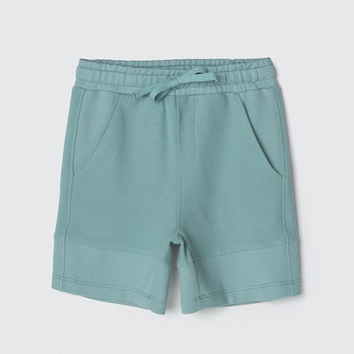 Shorts Moletom com Recorte Verde Hering - Masculino
