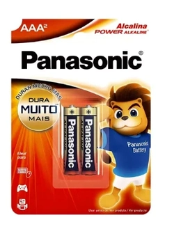 Pilha AAA Panasonic c/2 unidades. Alcalina