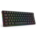 Teclado Gamer Mecanico Redragon Akali 60% RGB Preto - K642-rgb PT Brown