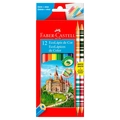 LAPIS DE COR 12 CORES 10+2 BICOLOR FABER CASTELL