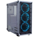 Gabinete Gamer Redragon Wheel Jack White Mid Tower RGB Lateral E Frontal Em Vidro Branco - GC-606WH