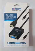 Cabo Conversor Adaptador HDMI x VGA Audio CC-HVA100 - Exbom