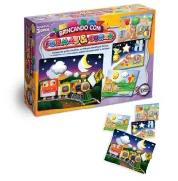 Jogo Brincando Com Formas E Cores