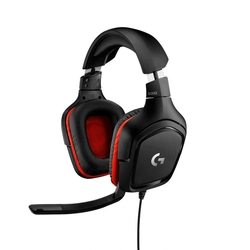 Headset Gamer Logitech G332 Preto e Vermelho - 981-000755