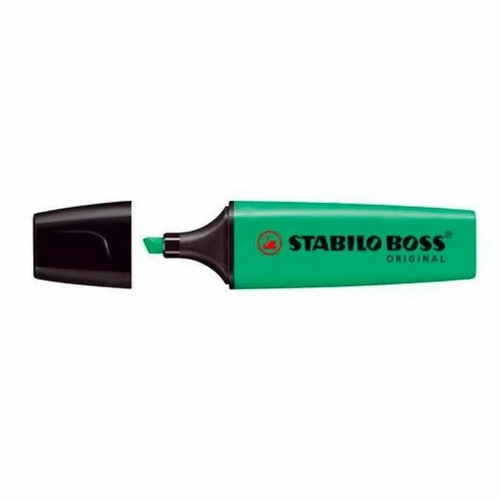 Pincel Marca Texto Verde Neon Stabilo Boss
