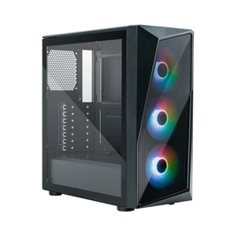 Gabinete Cooler Master Cmp 520 Lateral de Vidro - 3 Fans Led Argb- Preto - Cp520-kgnn-s00