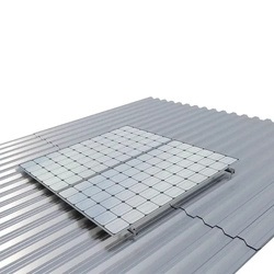 ESTRUTURA PARA 2 MÓDULOS SKS FIBROMETAL ROSCA DUPLA AUTOBROCANTE (SEM PERFIL)