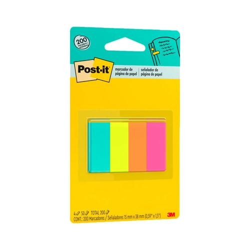 MARCADOR PAGINA ADES POST-IT FLAGS PAPEL 38X15MM