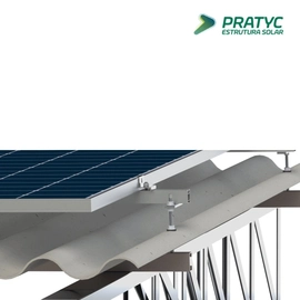 Estrutura Telha Fibrometalica Viga De Aco Para 4 Placas Pratyc