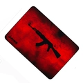 Mouse Pad Rise Gaming AK47 Médio (290x210mm) Vermelho - RG-MP-04-AKR