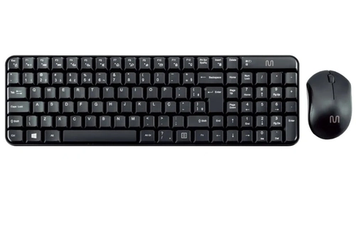 Kit Teclado e Mouse Sem Fio Usb Preto - Tc183