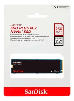 Hd Ssd M.2 250gb G26 Plus Nvme Pcie Gen 3.0 Sdssda3n-250g G26 - Sandisk