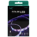 Fita de Led Vx Gaming Rgb Com Controlador Conexão Usb 60 Pontos de Led 1 Metro - Lru1