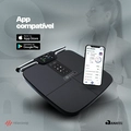 Balança Bioimpedância 55 Análises Corporais Digital e com Bluetooth - Relaxshop Bio Ultra Preta